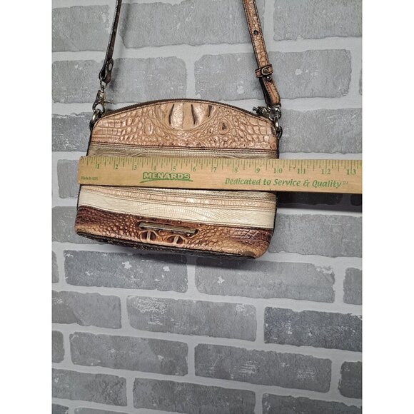 Brahmin Women Crossbody Satchel‎ Block Color Leather Bag - Picture 10 of 10